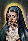 El Greco Canvas Paintings - The Virgin Mary